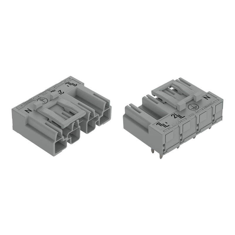 WAGO - Leiterplattensteckverbinder Stecker für Leiterplatten 770-854/011-000/060- 4-polig,grau − 50 Stück