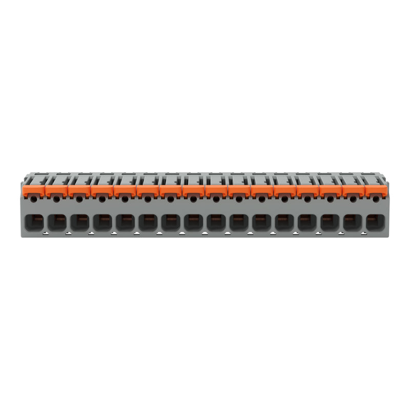 WAGO - Kabelsteckverbinder für Leiterplattensteckverbinder 1-Leiter-Federleiste,Hebel 2231-1116/327-000 PushinCAGECLAMP,grau − 25 Stück