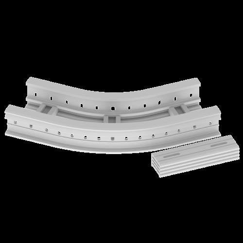 Unex - Bogen für Kabelleiter Flachbogen 45 Grad 67216-04 85x200 R300 U23X − 1 Stück by Unex
