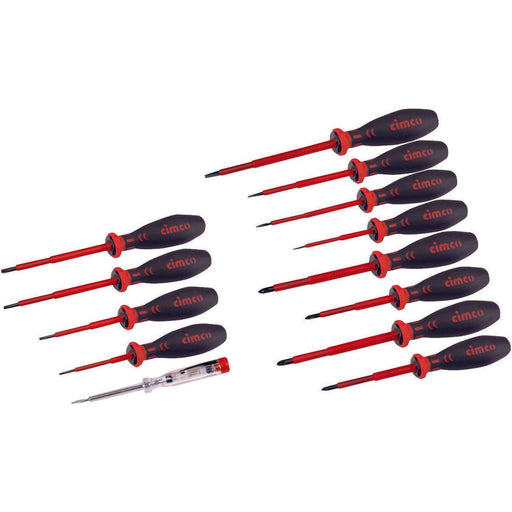 Cimco Werkzeuge - Schraubendreherset Schraubendreher-Set 117000 6-rund,Kreuz,Schlitz