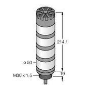 Turck - Signalsäule, Komplettgerät Turmlampe TL50BGYRA bl,gn,ge,rt − 1 Stück