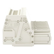 WAGO - Ein- und mehrpolige Klemmenleiste 1-Leiter-Federleiste 831-3107 CAGECLAMP,10mm²,lgr − 12 Stück