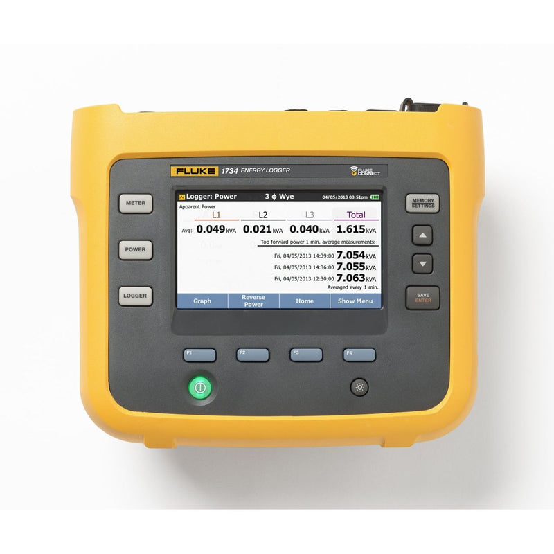 Fluke - Netz- und Leistungsanalysator Energy Logger FLUKE-1734/B tragbar, ohne Zange