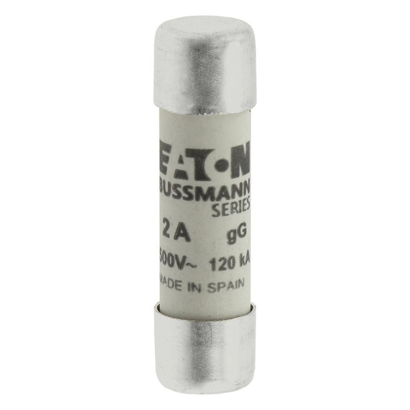 Eaton - Zylindrische Sicherung Sicherungseinsatz Nieders. C10G2 2A AC 500V 120kA − 10 Stück
