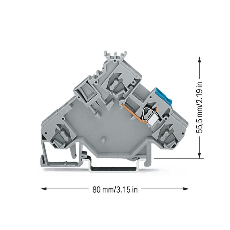 WAGO - Initiator/Aktor-Reihenklemme Aktoren-Einspeiseklemme 280-592 − 10 Stück