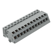 WAGO - Kabelsteckverbinder für Leiterplattensteckverbinder 1-Leiter Federleiste 731-512/008-000 CAGECLAMP 2,5mm²,gr − 25 Stück