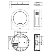 Grothe - Gong Funkgong-Set CALIMA 100 Wandmontage