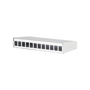 Metz Connect - Frontpanel/Patchpanel leer (Schaltschrank) Keystone AP-Gehäuse 130861-1202KE 12 Port rws RAL9010
