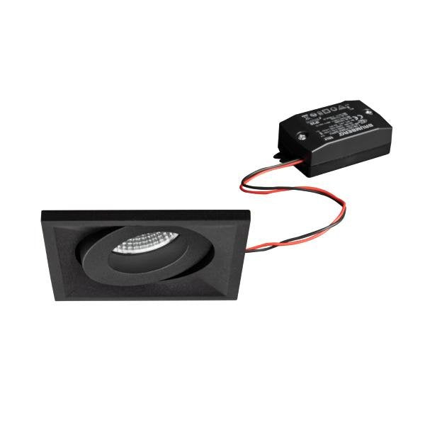 Brumberg Leuchten - Downlight/Strahler/Flutlicht LED-Einbaustrahler 230V 38397183 38Gr., 3000K, quadr