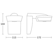 Steinel - Bewegungsmelder/Präsenzmelder komplett Bewegungsmelder sensIQ EVO AP ANT COM1 (on/off)