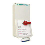 Walther Werke - CEE-Steckdose abschaltbar, abgesichert (IEC 60309) Wandsteckdose 63A AJ169304 3P 110V 4h IP67