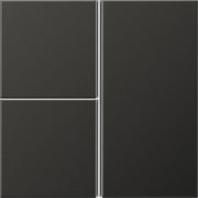 Jung - Abdeckung/Bedienelement für Installationsschalterprogramme Tastensatz 3-fach anth AL 2403 TSA AN komplett − 1 Stück