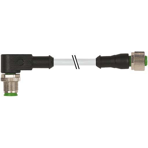 Murrelektronik - Konfektioniertes Sensor-Aktor-Kabel Leitung M12STgw-M12 BUger 7000-40221-2150100 PVC-JB 5x0,34 grau