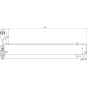 DEHN - Stangenhalter für Blitzschutz Stangenhalter m.Strebe SHBB16L475WSV2ASTTZN L 475mm St/tZn