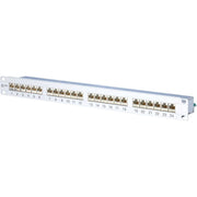 Metz Connect - Patchpanel Kupfer 24-Port Panel E-DAT C6 TN E-DAT C6 MP24 1HE Alu − 1 Stück