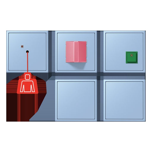 Jung - Behindertenelement für Installationsschalterprogramme Notrufset mit USV NRS LC 0834-2 207