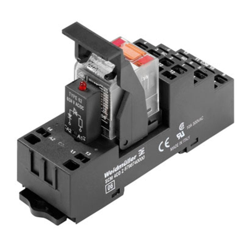 Weidmüller - Schaltrelais Relaiskoppler RCMKITZ 230VAC4COLED 230V/4,3mA AC − 10 Stück
