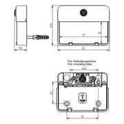 Grothe - Klingeldrücker Etagenplatte ETA 651 LED sw 1 WE