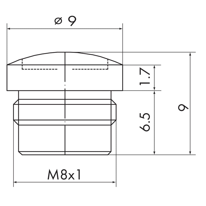 WAGO - Zubehör/Ersatzteile für Steuerungen M8-Schutzkappe 756-8101 − 10 Stück