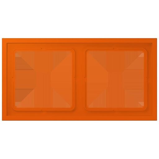 Jung - Abdeckrahmen Rahmen 2-fach LCZ 982 BF 260 orange vif