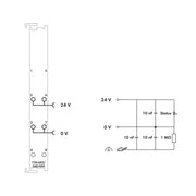 WAGO - Feldbus, Dez. Peripherie - Einspeise- und Segmentmodul Potentialeinspeisung 750-602/040-000 XTR
