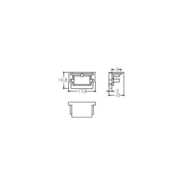 Brumberg Leuchten - Mechanisches Zubehör/Ersatzteile für Leuchten Endkappen-Set 53052080 sw