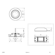 EVN Lichttechnik - Downlight/Strahler/Flutlicht LED-Deckeneinbauleuchte P30090102 ws 3000K 230V IP20