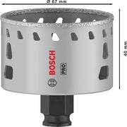 Bosch - Lochsäge PRO Tile PC Plus Lochsäge, 2608901568 67 mm, HS