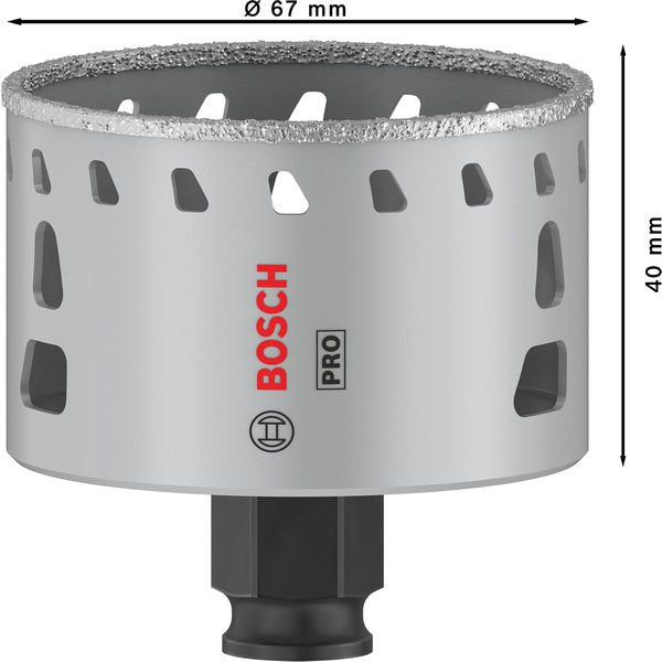 Bosch - Lochsäge PRO Tile PC Plus Lochsäge, 2608901568 67 mm, HS