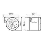 Maico - Ventilator für Rohreinbau Diagonal-Ventilator EDR 31