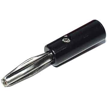 E+P Elektrik - Kommunikationstechnik-Adapter Bananenstecker BS 1 LOSE S schwarz