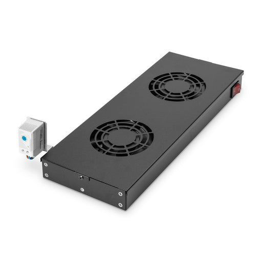 DIGITUS - Lüfter (Schaltschrank) Lüftereinheit DN-19 FAN-2-HO-SW 2 Lüfter,RAL 9005