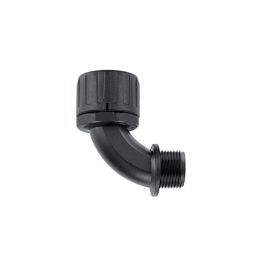 HellermannTyton - Kunststoff-Wellschlauch-Verschraubung Verschraubung HG16-90-PG11 PA66 BK − 10 Stück