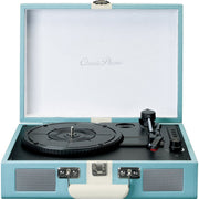 CLASSIC PHONO - Schallplattenspieler Koffer-Plattenspieler TT-110 Blue White Retro,BT