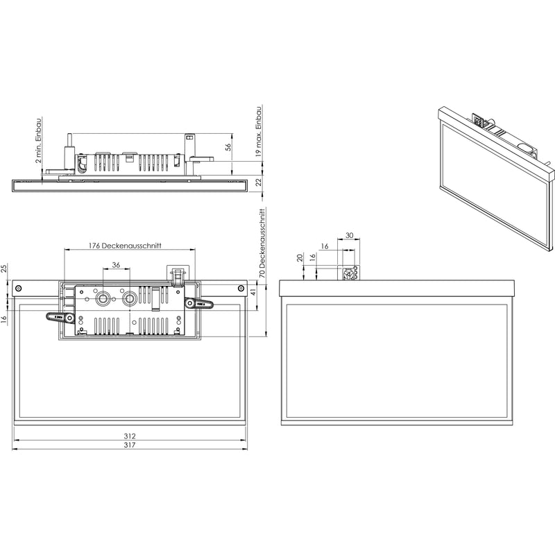 RP-Technik - Sicherheitsleuchte LED-Rettungszeichenleuchte AXR401SC-E EB 1h, SC, eds-opt