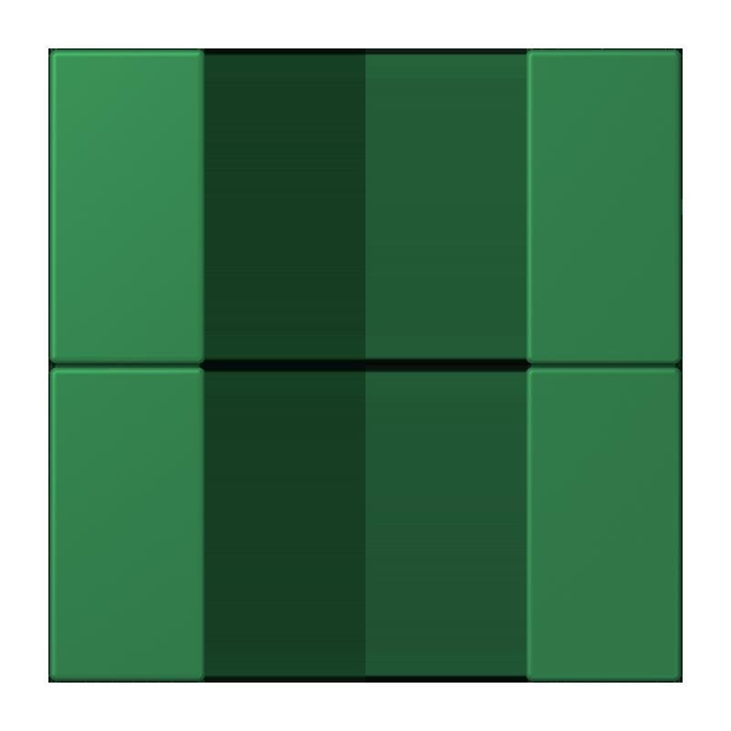 Jung - Abdeckung/Bedienelement für Installationsschalterprogramme Tastensatz 2fach LC 502 TSA 219 vert fonce