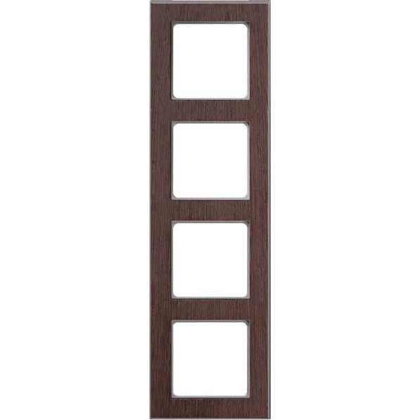 Peha - Abdeckrahmen Rahmen 4-fach D 20.674.200.702 Holz wenge-alu