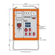 Walther Werke - Baustromverteiler Endverteiler WEV0901R1 87kVA