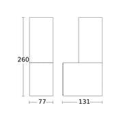 Steinel - Decken-/Wandleuchte Außenleuchte ohne Sensor L 605 ANT 3000K 131 x 78 x 260 mm