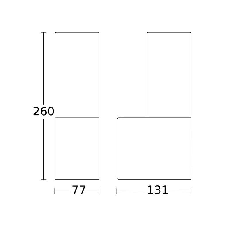 Steinel - Decken-/Wandleuchte Außenleuchte ohne Sensor L 605 ANT 3000K 131 x 78 x 260 mm