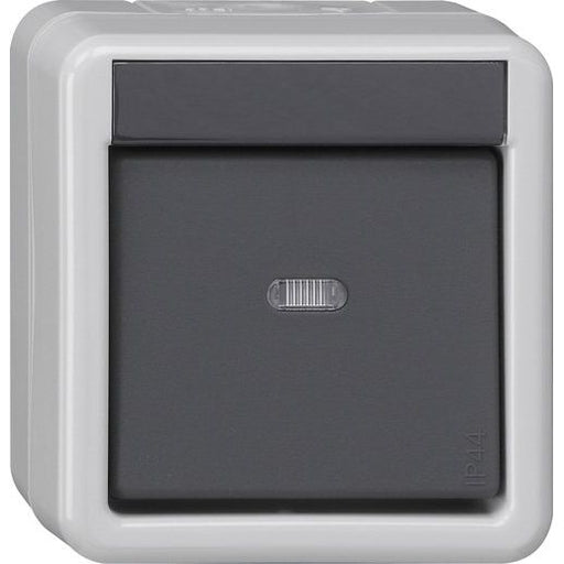 Gira - Bussystem-Ankoppler KNX Taster BA 1fach 515130 grau AP 1Punkt