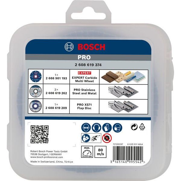 Bosch - Trenn-/Schleifscheibe PRO Cutting and Grinding 2608619374 Set für X-Lock 125 x