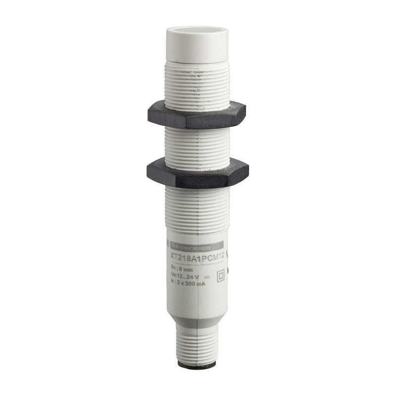 Telemechanique Sensors - Kapazitiver Näherungsschalter Kap.-Näherungsschalter XT218A1PCM12 M18 4-L pnp nonc M12