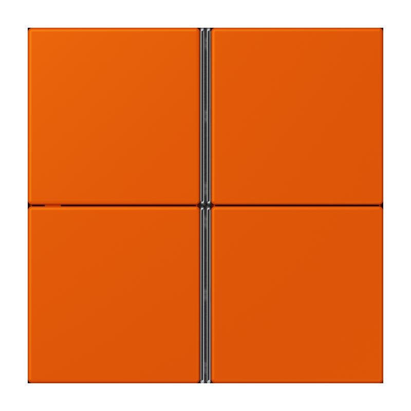 Jung - Abdeckung/Bedienelement für Installationsschalterprogramme Tastensatz 4fach LC 404 TSA 260 orange vif