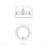 EVN Lichttechnik - Decken-/Wandleuchte P-LED Möbel Ein_/Anbaul. 089013 chr-sat IP20,350mA,3W,3000K