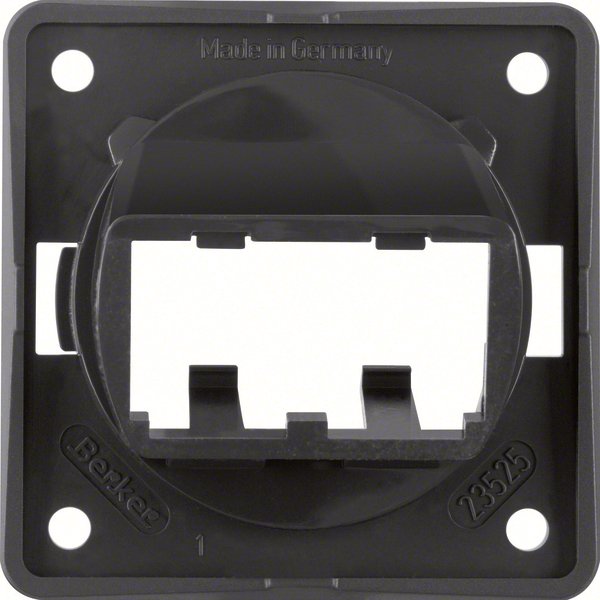 Berker - Einsatz/Abdeckung für Kommunikationstechnik Tragplatte sw 9455905 f.2 MINI-COM Module