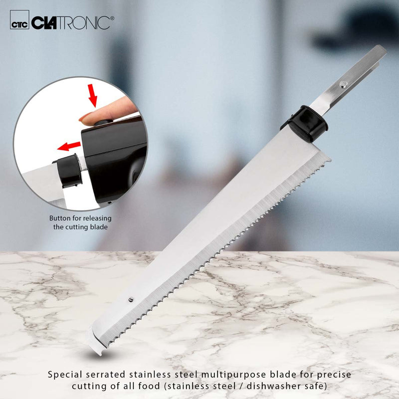 CLATRONIC - Elektromesser CTC EM 3702 sw-inox Clatronic − 6 Stück