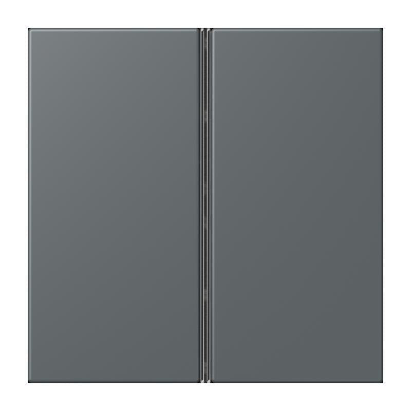 Jung - Abdeckung/Bedienelement für Installationsschalterprogramme Tastensatz 2fach LC 402 TSA 202 gris fonce 31