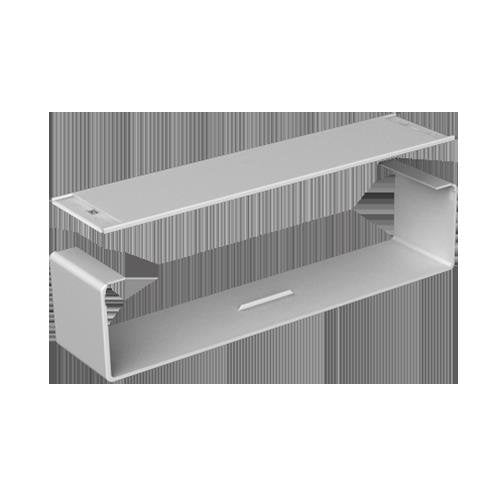 Unex - Verbinder für Kabeltragsystem Stoßstellenabdeckung grau 66434-48 100x400 U48X RAL7038 − 4 Stück