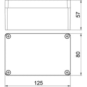 OBO Bettermann - Leergehäuse Aluminiumleergehäuse Mx 120805 CR3 Oberfl. beschichtbar
